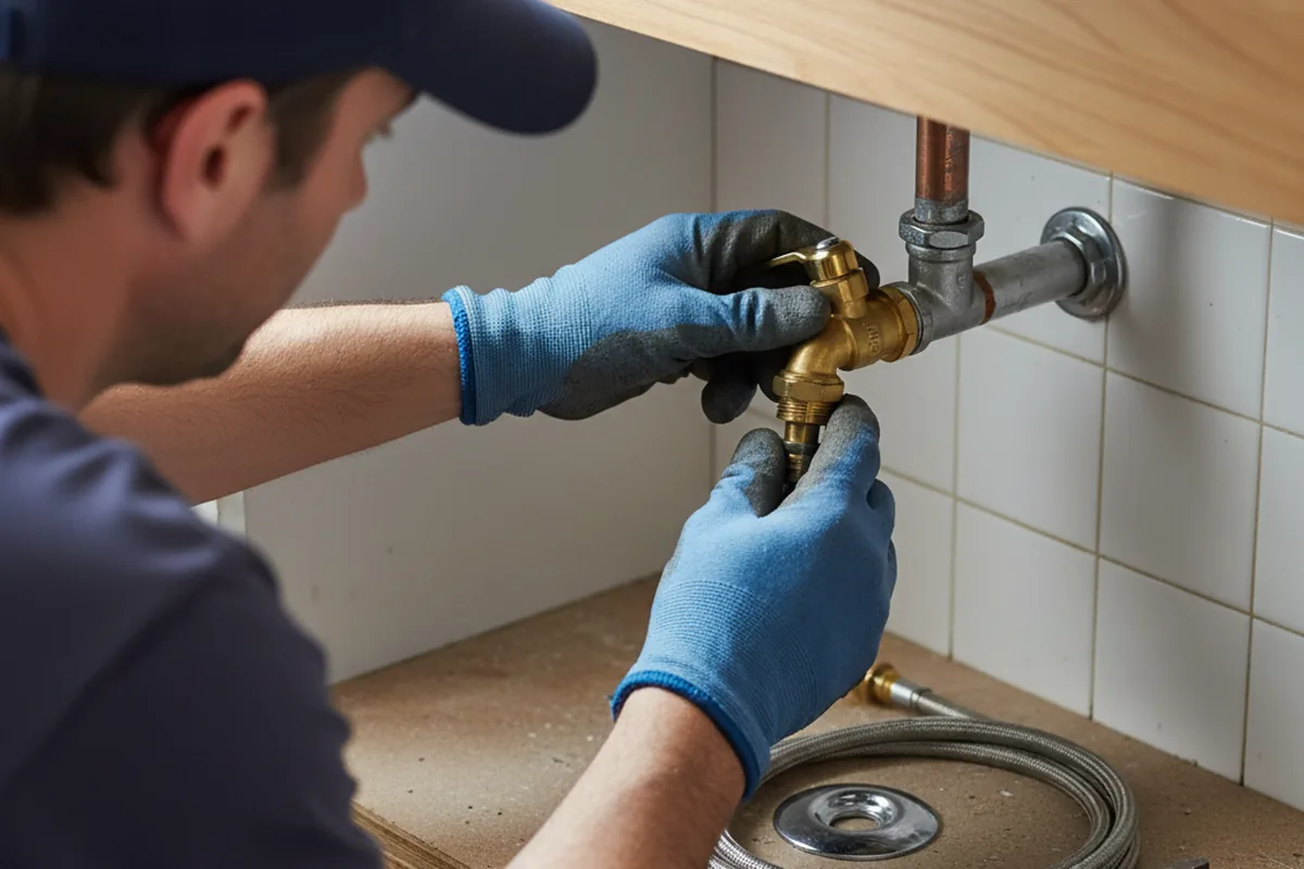 Shutoff valve and fitting work during Emergency Plumbing in Prides Crossing